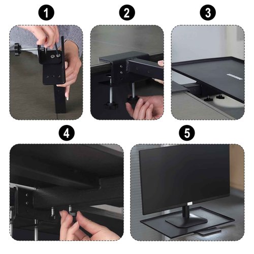 Rannsgeer Extender Tray Desk Table for Home and Office Use (22 x 10 Inch)