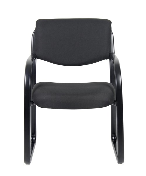 Boss Office Products Fabric Guest Chair in Black 22.5D x 21W x 33H in