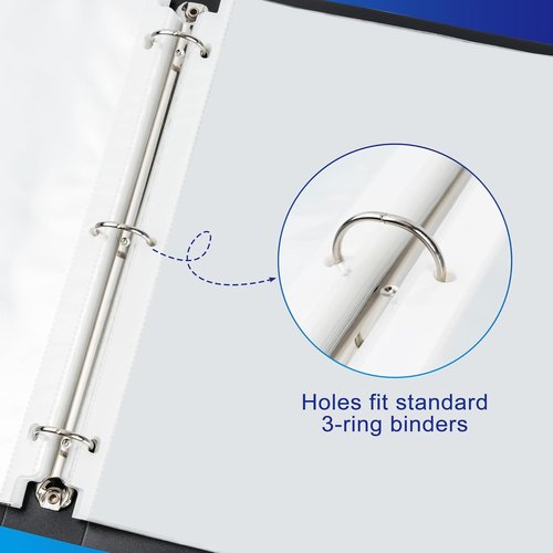 Aegero Clear Sheet Protectors - 130 Pack | 8.5 x 11 Inch Top Loading Page Protectors for Binders