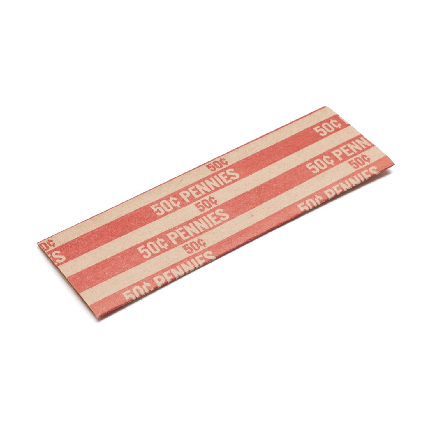 Huron Flat Coin Wrapper, Penny $.50 Cent Red Rolls (250 pcs)