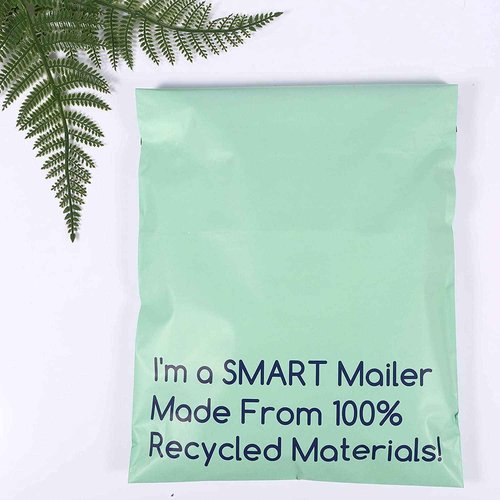 300 Count, 10x13 inch 100% Recycled Poly Mailers Eco Friendly Packaging Envelopes Supplies Mailing Bags 2.5 Mil Thick - SMART Mailer