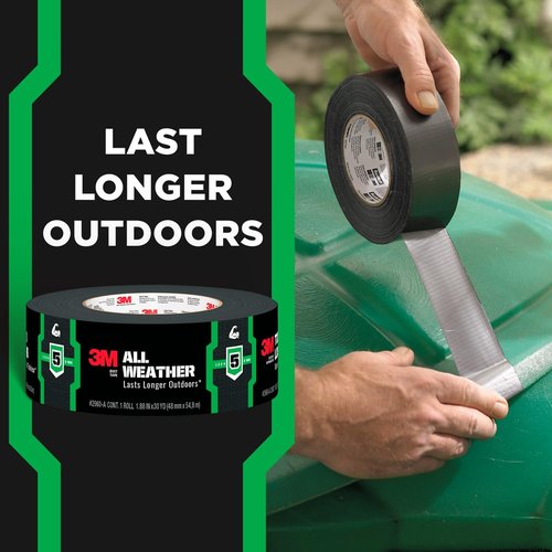 3M All Weather Duct Tape - UV & Water Resistant | 1.88 In x 40 Yd Roll for Outdoor Repairs