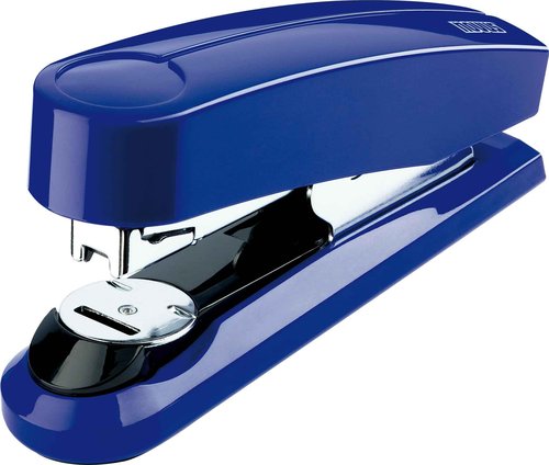 Novus B4fc Flat Clinch Stapler, 50 Sheet Capacity, Dual Staple Guide, German Engineered, Staple|Pin|Tack, Steel Drive, 25 Yr. Warranty, Blue (020-1468)