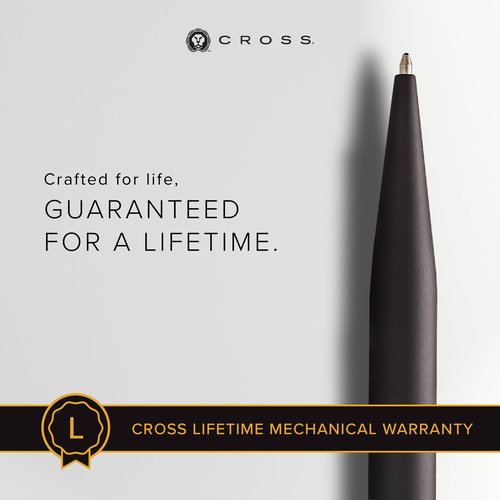 Cross Tech2 Refillable Tech2 Presented in a Premium Gift Box - Medium Point, Black Ink, Satin Black