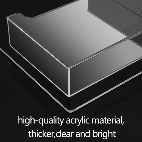 zavekia Acrylic Brochure Holder Wall Mount,Multi Pocket Acrylic Magazine Holder Literature Display Clear Pamphlet Display Holder Plastic Wall Mount Slots