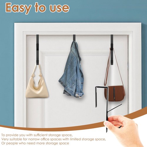 XYDHQS 8Pcs Cubicle Wall Hooks, Adjustable Double Cubicle Fabric Hooks with Screwdriver, Space Saving Metal Hanger for Hanging Clothes Hats Towel, Suitable for Most of The Partition Panels