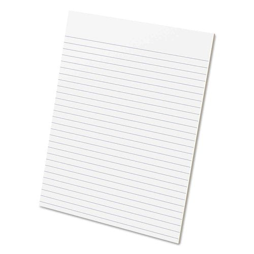 Ampad Evidence Glue Top 8-1/2 x 11 Pads, Wide Rule, White, 50 Sheets Per Pad, 12 Pack (21-112)