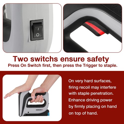 Arrow Cordless Staple Gun Kit, Electric Stapler with 3750 Pieces T50 1/4", 3/8", 1/2" Staples, for Upholstery Professional and DIY Projects, T50DCD