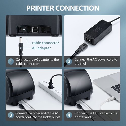 iDPRT Thermal Label Printer SP310 - Label Maker with Auto Label Detection, Support 1"-3.15" Print Width, Windows&Mac, Suitable for Barcode, Address, Filling and Storing for Home, Office&Small Business