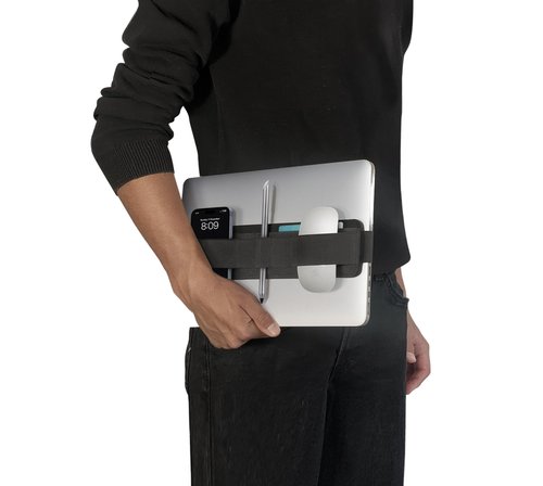 Beblau Slim PRO Portable Tech Organizer – Attachable Laptop & Notebook Accessory | Fits 13"-17" | Backpack & Desk Organizer | Office, Home, & School | Work-from-Home |