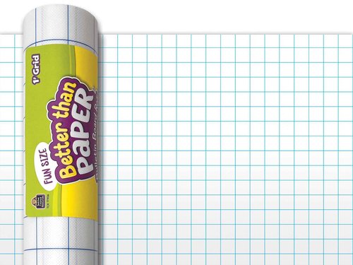 Teacher Created Resources Lined Better Than Paper Bulletin Board Roll and Fun Size Better Than Paper Bulletin Board Roll 1" Grid