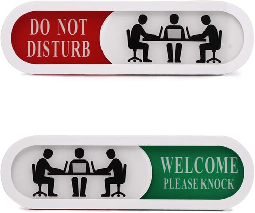 Regine Switzerland Do Not Disturb Sign - Privacy Indicator for Home, Office, Hotels | 6.69'' x 1.96''