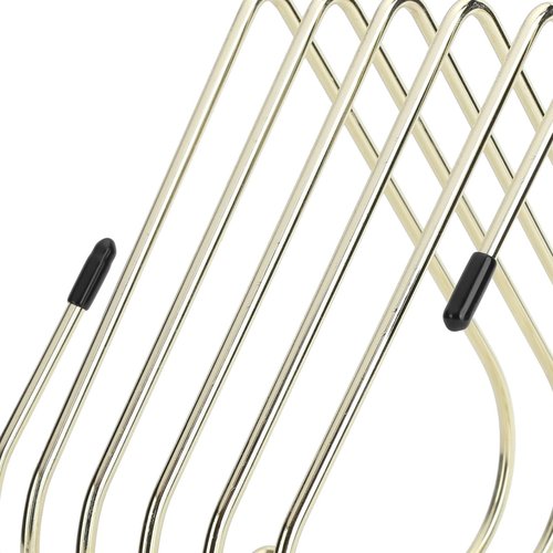Estink Desk Book Storage Rack, 5 Slot Heart Shaped Book Shelf Telescopic Files Folder Stand Office File Organizer Bookshelf Decor Craft Supplies for Office Home Desk Decoration (Gold)