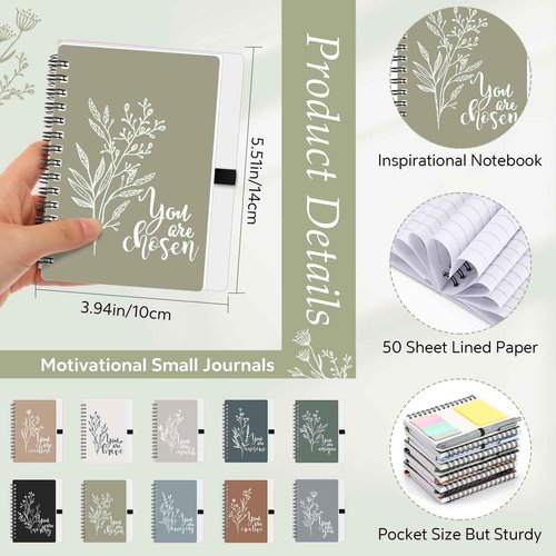 Janlaugh 20 Sets Employee Appreciation Gifts Case Management Week Gifts Thank You Spiral Notebook with Sticky Notes Pen Bulk Vet Tech Week Journal for Coworker Teacher Nurse Customer (Bright Color)