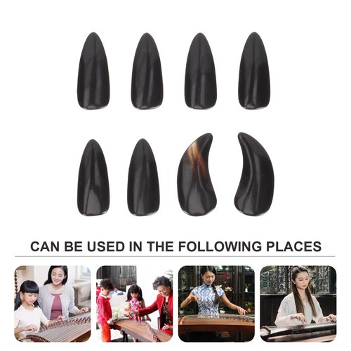 8pcs Guzheng Nails Professional Nail Covers String Instrument Finger Picks