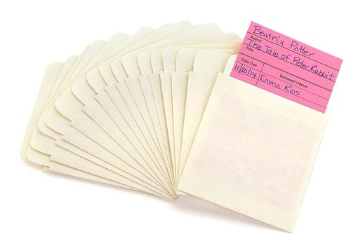 Hygloss Products Manila Library Pockets – Non-Adhesive Pocket Envelopes Made in the USA – 4.5 x 3.5 Inches, 500 Pack