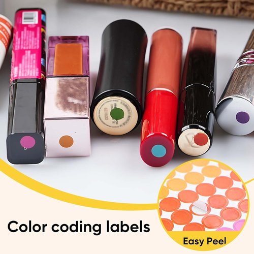 Round Color Coding Labels - 6000 PCS Small Dot Stickers for Office & Classroom Use | 1/4 Inch