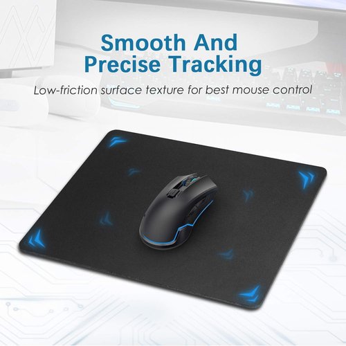 Premium Mouse Pad | Non-Slip Rubber Base for Office & Home - 12.6x10.8 Inches, Black (2 Pack)