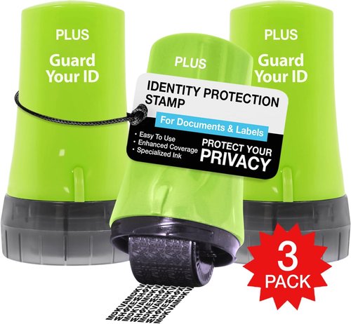 Guard Your ID Security Roller Set - Advanced 2.0 Identity Theft Protection | Regular 3-Pack, Green
