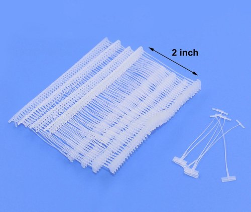 PAG 2 inch Standard Tagging Gun Fasteners Tag Barbs Attachments Price Tag Gun Refill for Clothing, 5000pcs, Transparent