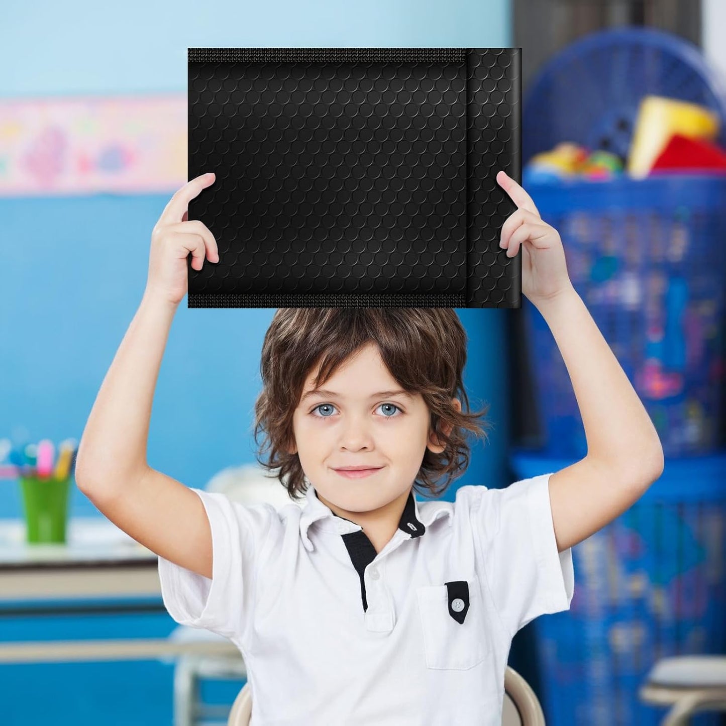 Tenceur Bubble Mailers - 300 Pcs Padded Envelopes | Waterproof Shipping Bags 4x8 & 6x10 Inches (Black)