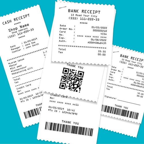 FungLam Thermal Receipt Paper Rolls 3-1/8" x 119' Thermal Paper Cash Register POS Receipt Paper (50 Rolls)