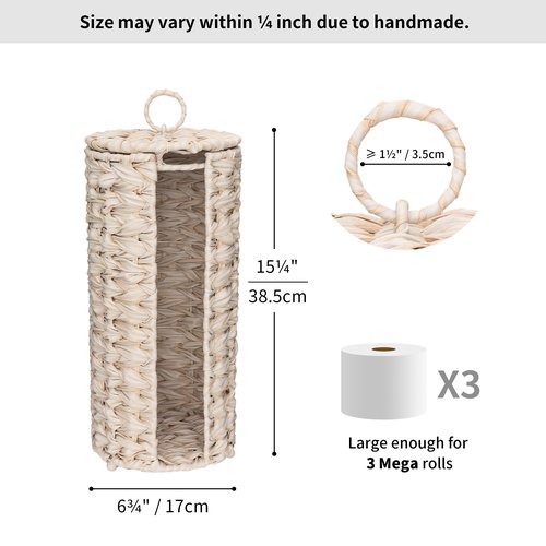 GRANNY SAYS Bundle of 2-Pack Small Trash Can & 1-Pack Toilet Paper Holder