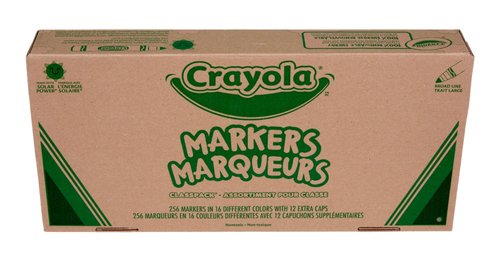 Crayola Broad Line Markers Classpack (256 Ct), Bulk Teacher Supplies for Back to School, Kids Markers, Classroom Must Haves, Arts & Crafts Supplies