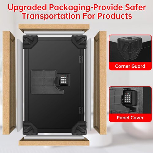 6.1 Cu ft Extra Large Home Safes Fireproof Waterproof, Anti-Theft Money Safes, Fire Safe Box With Digital Keypad & Lock Box and Led Light, Fireproof Box for Home Money Documents Valuables