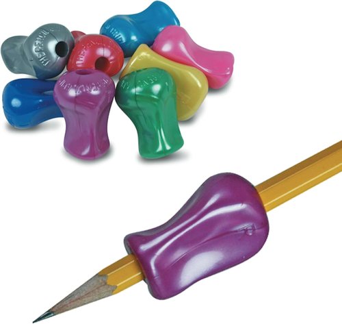Pencil Grip Metallic Ergonomic Training Gripper - 12 Count Assorted Colors for Righties & Lefties
