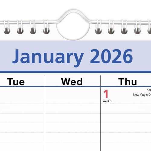 AT-A-GLANCE 2026 Wall Calendar, 12" x 17", Medium, QuickNotes (PM522826)