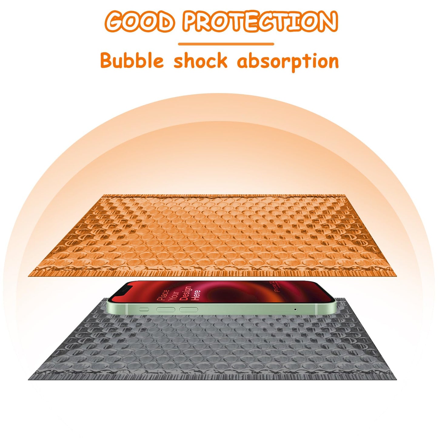 MUXHEL 25Pcs Thermal Bubble Mailer 9.5" x 11", Waterproof Metallic Foil Mailing Envelopes, Self-adhesive Insulated Shipping Bags for Perishable food, Cosmetics, Pharmaceuticals