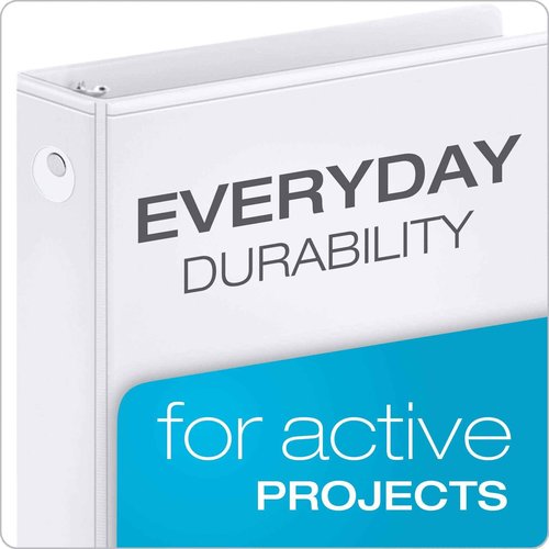 Cardinal Economy Binders Bundle - 3" and 2" Binders with Round Rings, Holds up to 625 Sheets, ClearVue Presentation View, Non-Stick, White