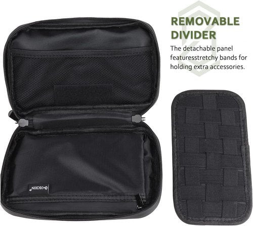OZCHIN Smell Proof Bag - Portable Activated Carbon Fiber Pouch for Travel | 8'' x 5'' (Grey)