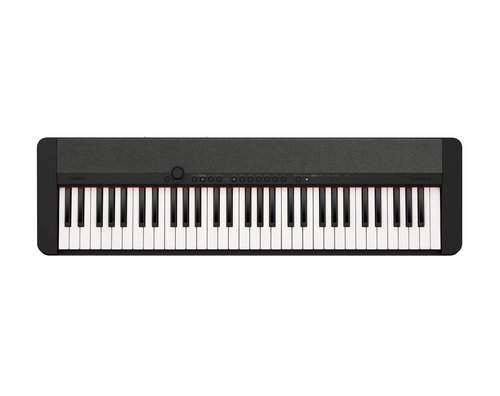 Casio Casiotone CT-S1 – 61-Key Touch-Sensitive Retro Keyboard | Sleek, Portable Design for Beginners to Pros | Stereo Grand Piano + 60 AiX Tones | USB-MIDI Connectivity | Black