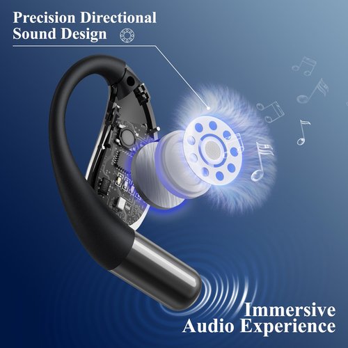 SRICH AI Language Translator Earbuds, OWS Real-Time 3-in-1 Translation Earbuds 144 Languages & Accents, Wireless Headphones fit iOS & Android, Translation Device for Travel Business Learning, Beige