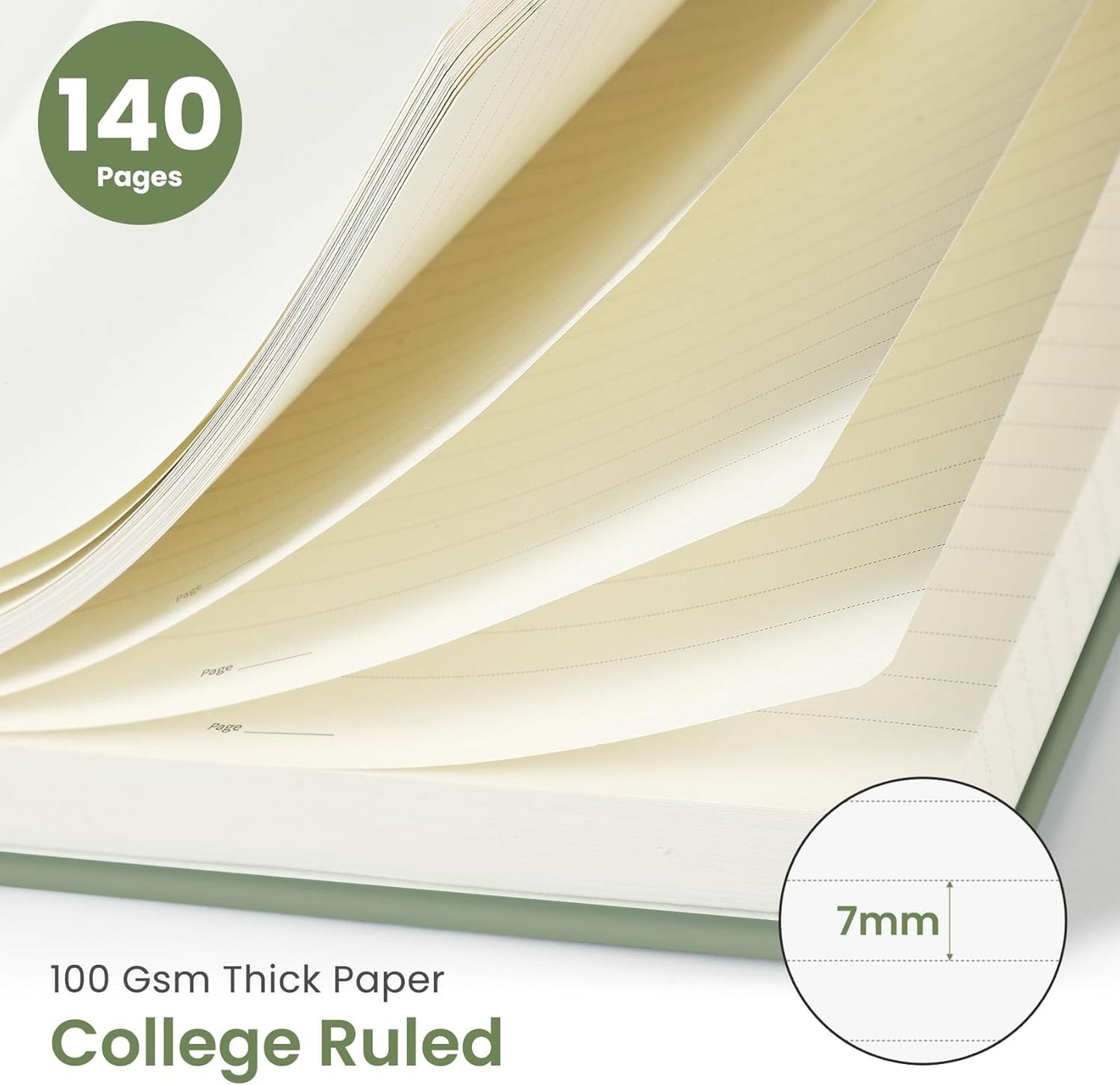 Taja A4 Subject Notebook - Lined Pages for Organized Note-Taking | Perfect for School & Work
