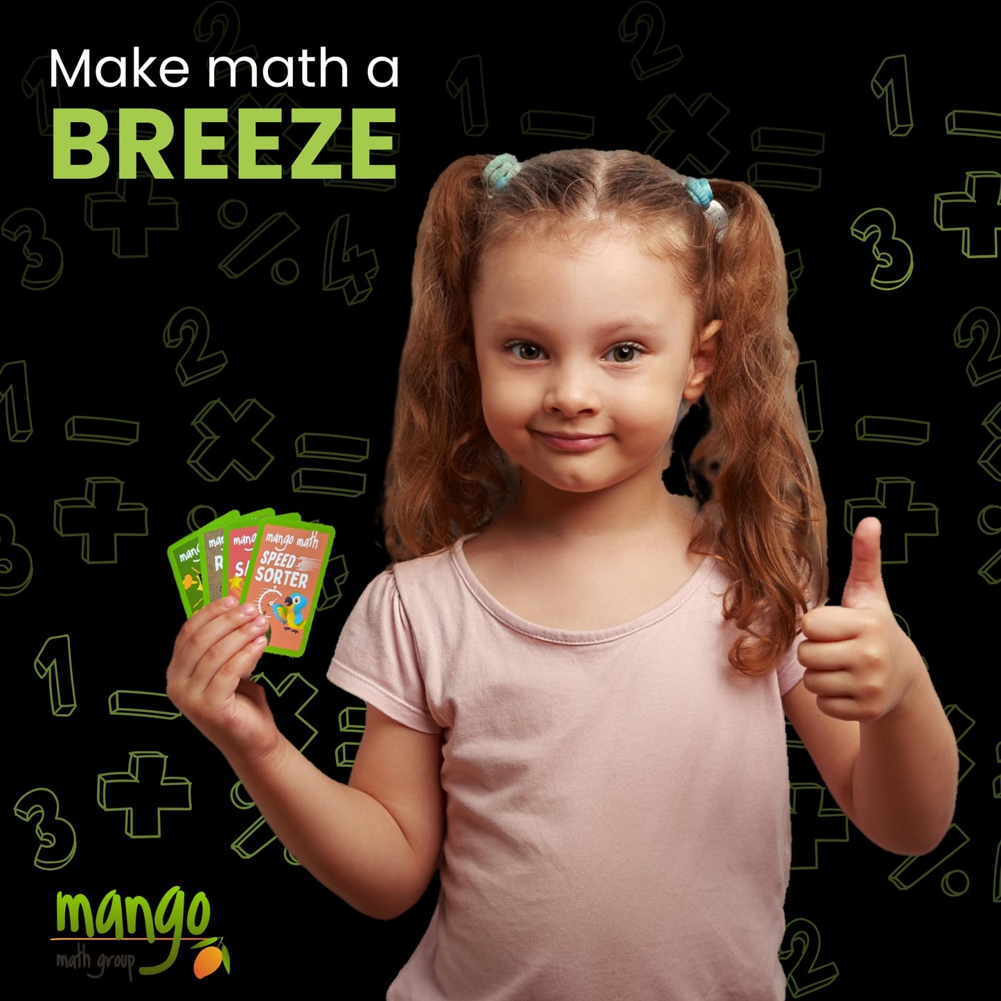 MANGO Math 15® - Math Flash Cards - Educational Math Games for Kids - Addition, Subtraction, Place Value Play & Learning Kit -2nd 3rd 4th Grades - Kids 6-12 - Set of 15 Games - English Version