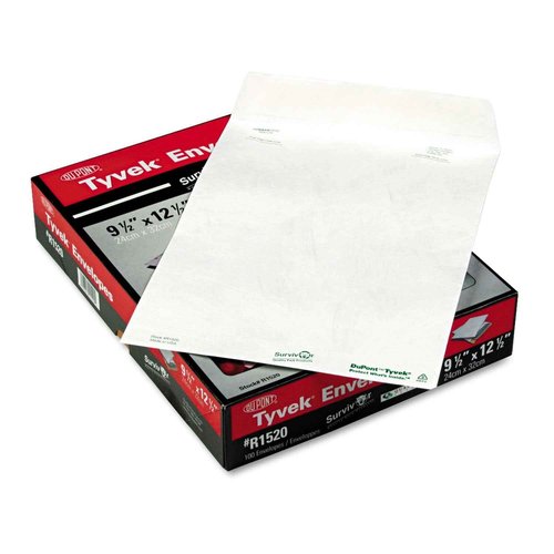 Quality Park Survivor R1520 Tyvek Mailer, 9 1/2 x 12 1/2, White (Box of 100)