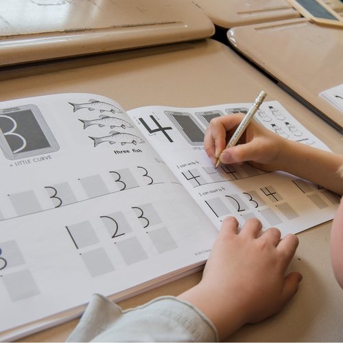 Learning Without Tears Letters and Numbers for Me Student Workbook, Age 5+, Preschool, Handwriting Practice, Writing Book, School & Home, Language Arts, Tutoring, Sensory