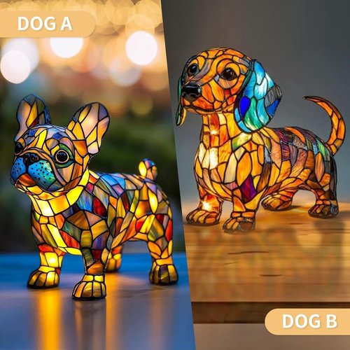 Dachshund Night Light - Cute Dog Theme LED Art Lamp with Warm Ambient Light, Beautiful Gift for Dog Lovers, Bedside/Desk/Nursery Decoration with Warm Ambient Light (Dachshund) (Dachshund Lamp)