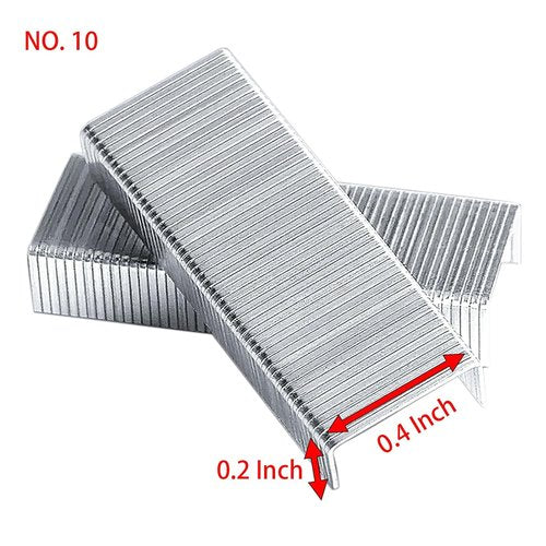 Mini Staples by [Brand Name] - 10# Stainless Steel Staples, 0.4 Inch x 0.2 Inch, Perfect for Home & Office