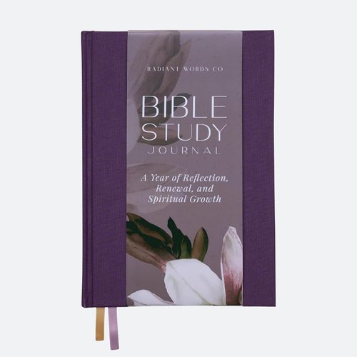 Bible Study Journal - 365-Day Guided Scripture Study & Prayer Tracker | A5 Hardcover, Elegant Design for Spiritual Growth