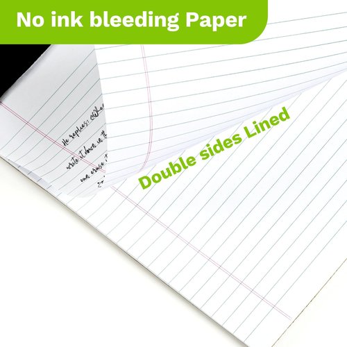 Goefun Legal Pads 8.5 x 11-50 Sheets Notepad, 12 Pack White Lined Notepads 8.5 x 11 Wide Ruled, Perforated Writing Pads Letter Size for Office, School, College