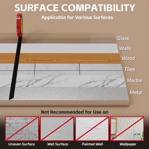 3M Double Sided Tape, 1 in x 16.5 ft, Heavy Duty Adhesive Mounting Tape, 3M VHB Foam Tape 5952 for Cars, Walls, Home, Office Décor