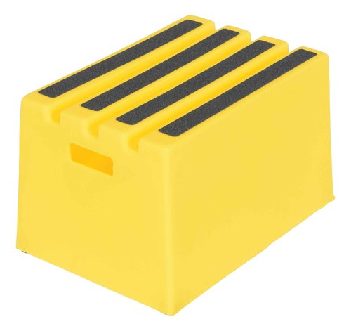 Vestil VST-1-Y Polyethylene Step Stool, 1 Step, Yellow