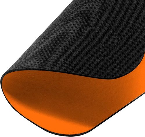 FINCIBO Non-Slip Rectangle Mousepad - Vibrant Orange Design for Home, Office & Gaming Setup