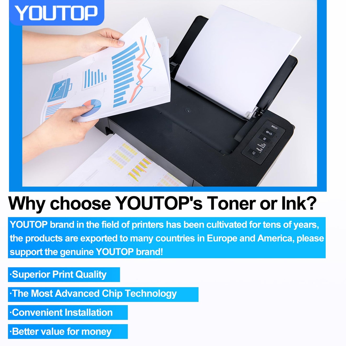 YOUTOP 4PK TNP-92 TNP92 Toner Cartridge Replacement for Konica Minolta Bizhub C3120i Printer