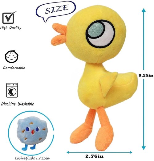 Little Ducking Plush Toy - Adorable Yellow Duck Pillow from Mo Willems Pigeon Books | 9.25 Inches