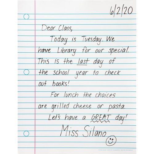 Really Good Stuff Jumbo Dry Erase Magnetic Notebook Page - 1 Sheet, 17" x 22", for Whiteboard or Fridge, Classroom Essentials & Must Have, Home, School, & Office
